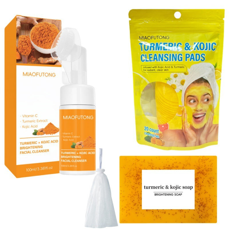 AuraSkin Turmeric Soap Skincare Set Brightening & Nourishing Care