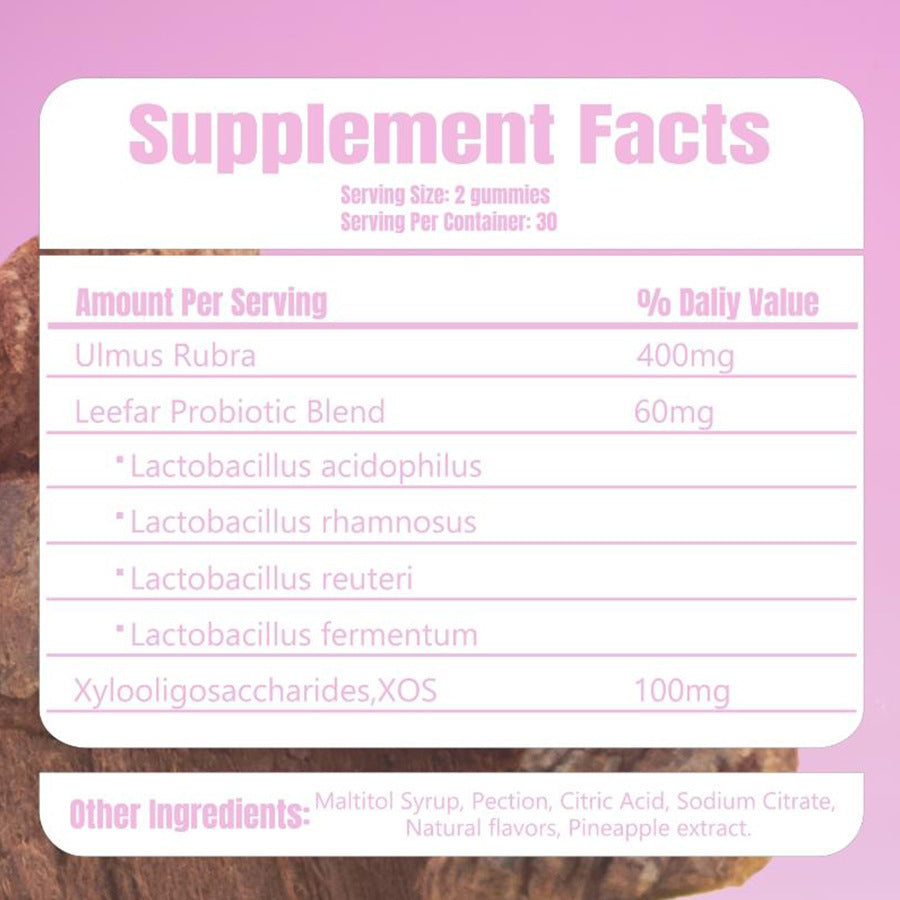 AuraSkin Women’s Probiotic Pineapple Gummies Digestive & Wellness Support