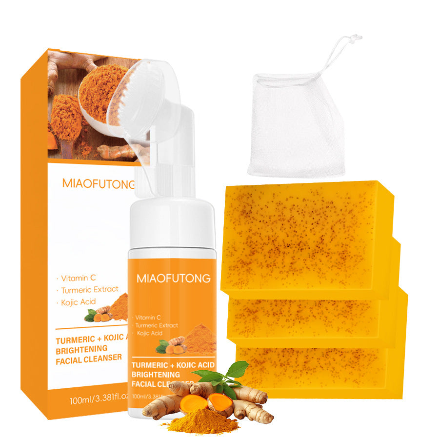 AuraSkin Turmeric Soap Skincare Set Brightening & Nourishing Care